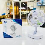پنکه رومیزی شارژی دیپ کینگ مدل DK-122 با چراغ ال ای دی