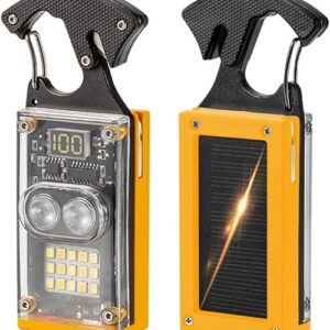 چراغ قوه چندکاره شارژی مدل W5180 با نور LED و سولار