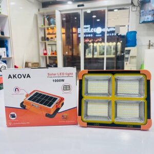 پروژکتور خورشیدی ۱۰۰۰ وات آکووا مدل SOLAR LED LIGHT ضدآب